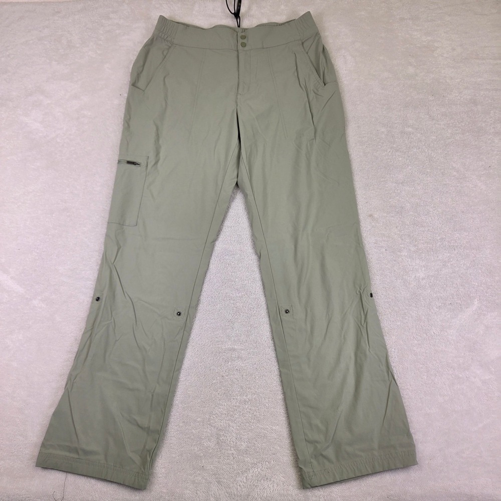 Columbia Womens Sage Green Roll Up Hiking Cargo Pants Size 14